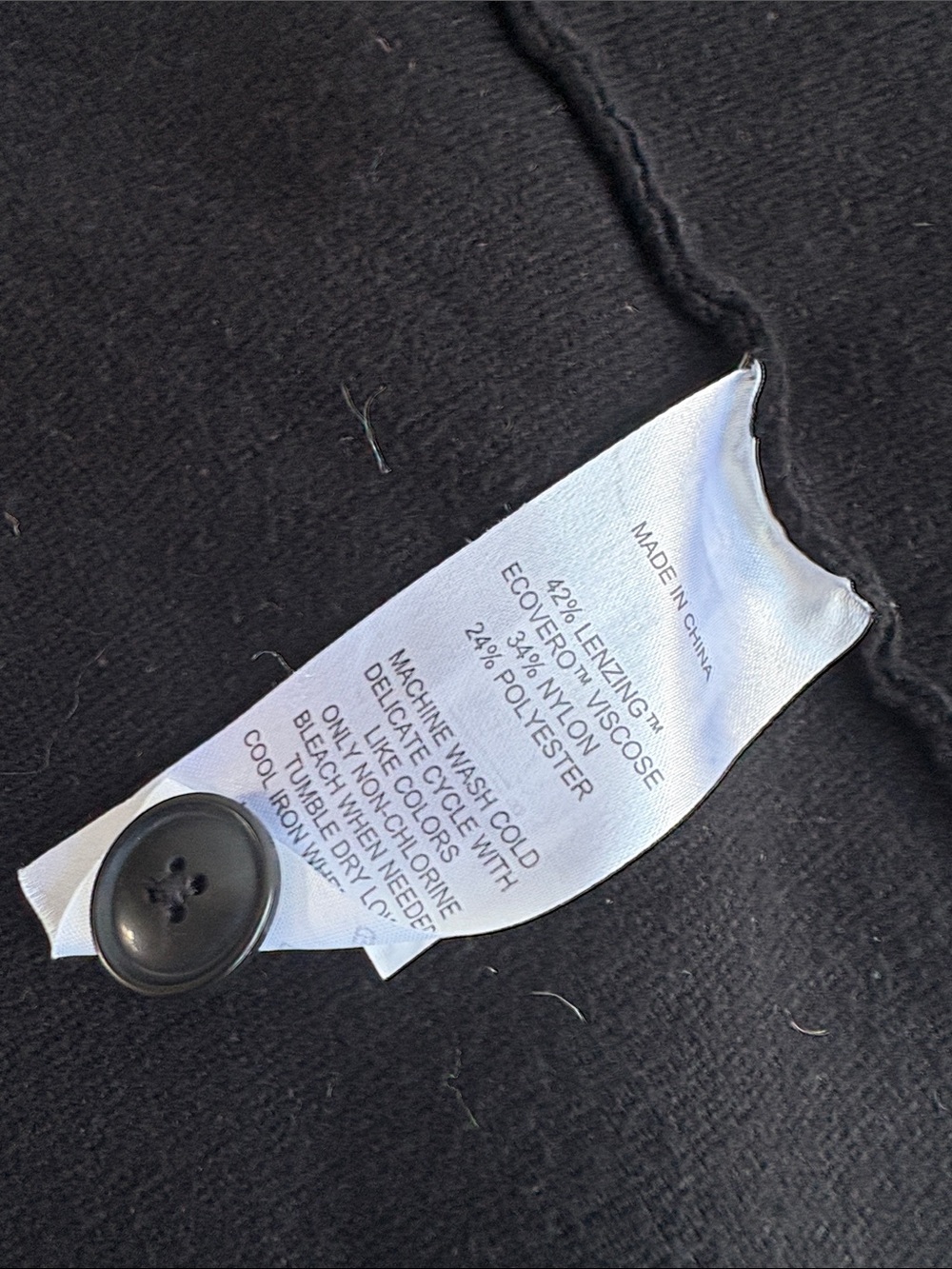 Quince black Eco-Knit Milano Stitch Oversized Shirt Jacket button down pockets - Picture 12 of 16